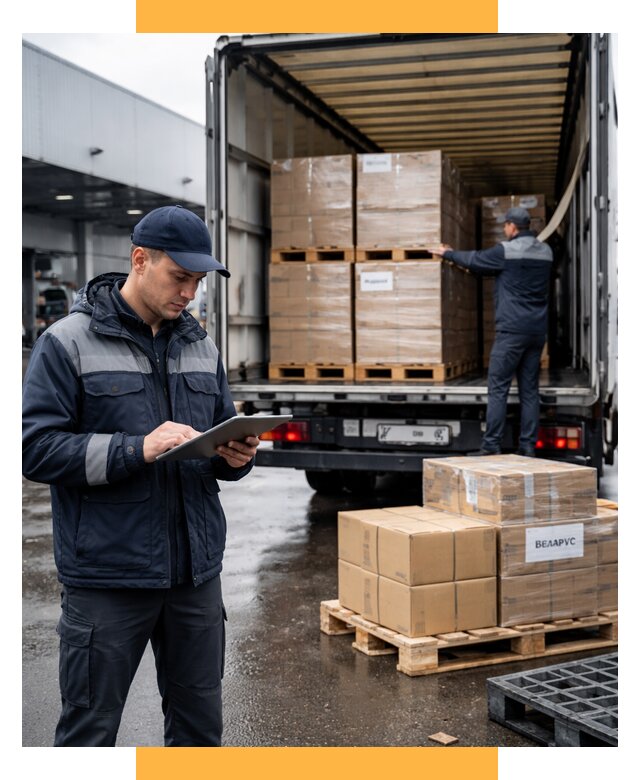 Доставка грузов из Беларуси от 15165 р. логистика СетСервис-Двн