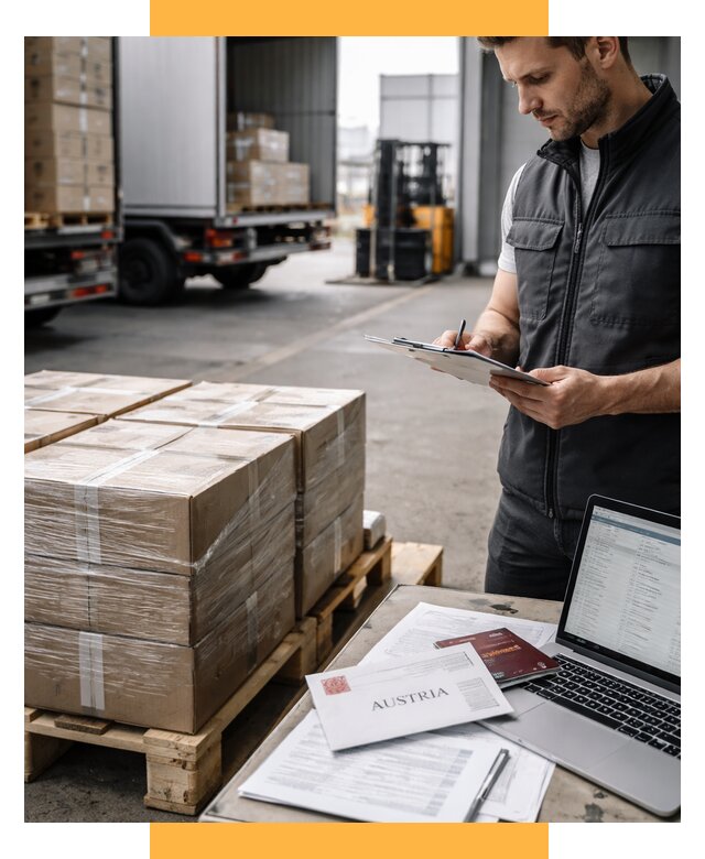 Доставка в Австрию от 65715 р. Логистика и экспорт СетСервис-Двн