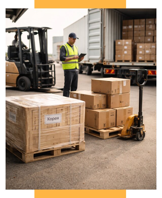 Доставка грузов в Корею из России от 35385 р. | СетСервис-Двн