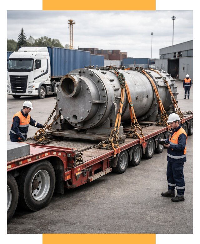 Перевозка тяжеловесных грузов под ключ от 151650 р. | СетСервис-Двн